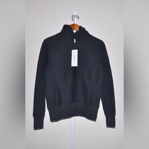 New Thakoon Cotton Hoodie Sweatshirt Black Size X-Small XS MSRP $150 with Tags